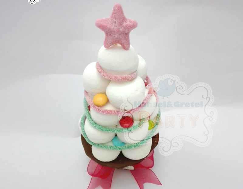 Albero Di Natale Di Marshmallows E Caramelle Gommose