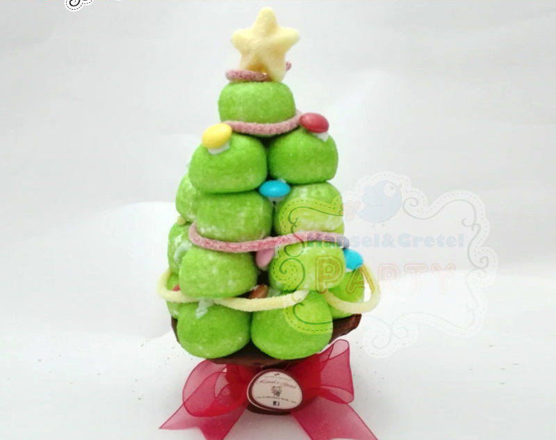 Albero Di Natale Di Marshmallows E Caramelle Gommose Verde