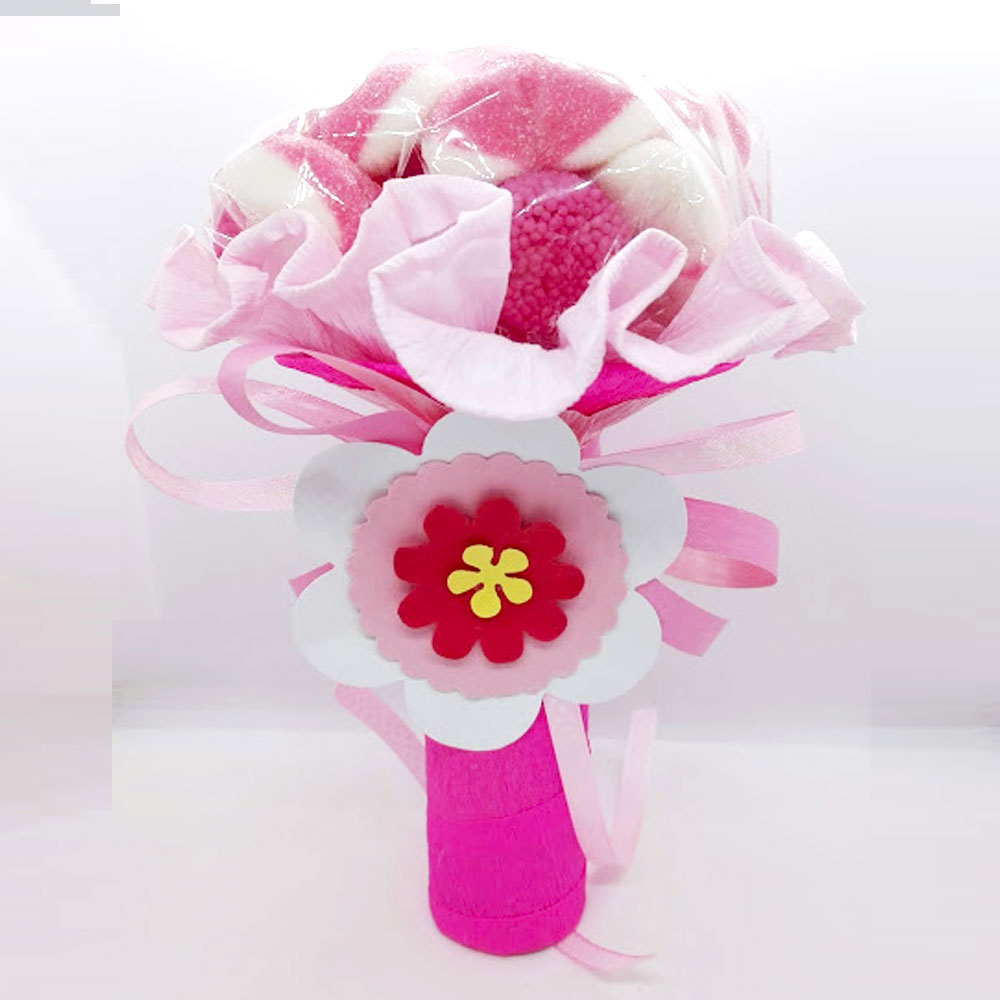 Bouquet di Marshmallows e caramelle gommose piccolo Azzurro