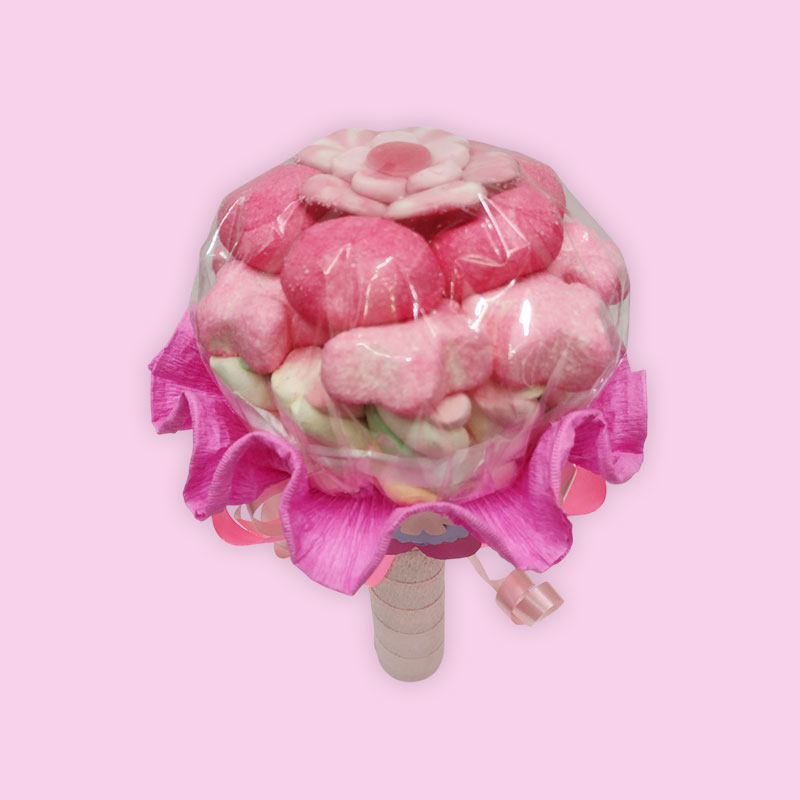 Bouquet di caramelle Marshmallow cuori e stelle - immagine 2